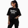 RU LADY - OVERSIZED ELITE TEE BLACK