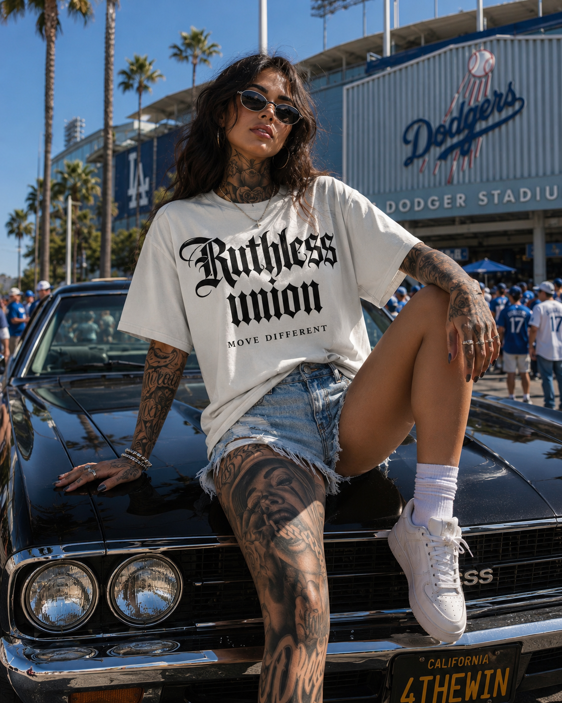 Majestic Oversized Washed Tee Cream Women