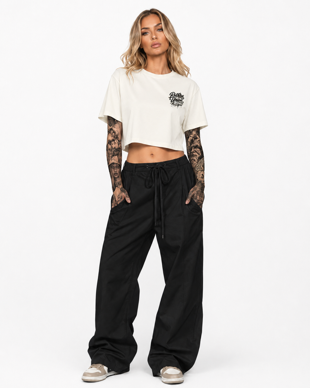 Vice Crop Top Off White