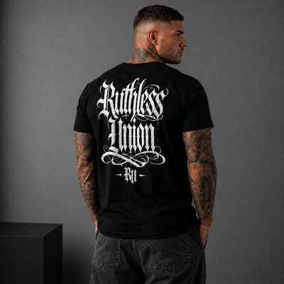 Script Tee Black
