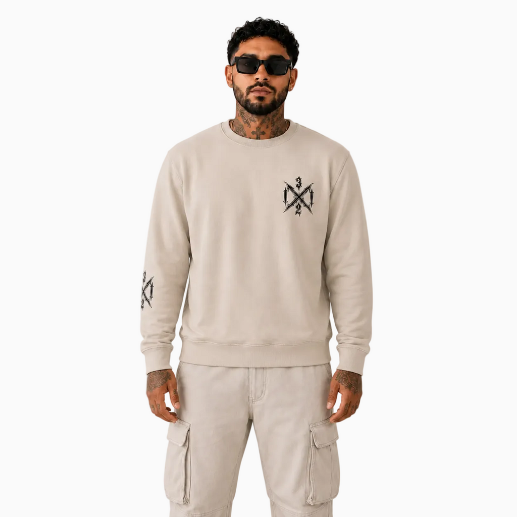 RU - RIOT CREWNECK BEIGE