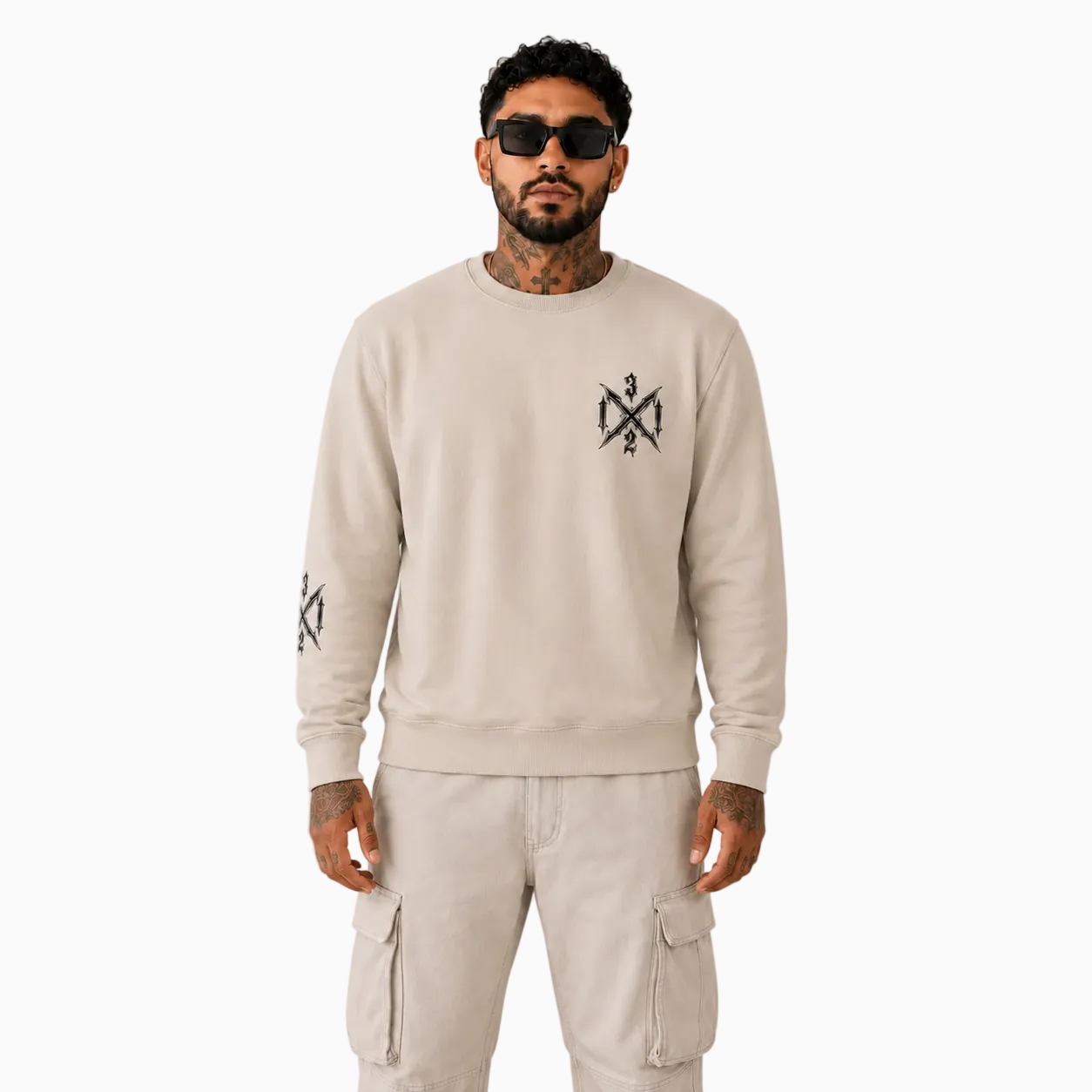 RU - RIOT CREWNECK BEIGE