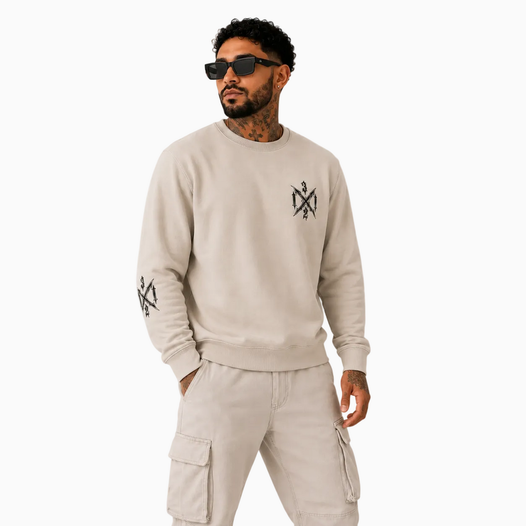 RU - RIOT CREWNECK BEIGE