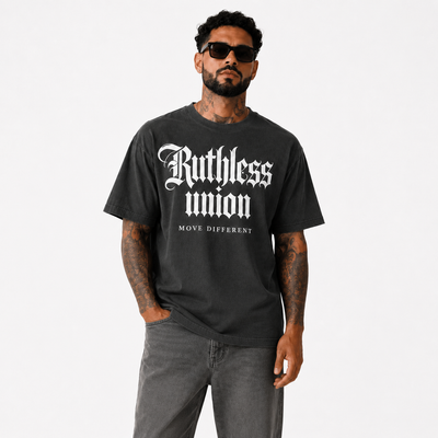 Majestic Oversized Washed Tee Black