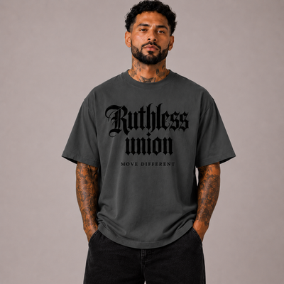 Majestic Oversized Washed Tee Black on Black