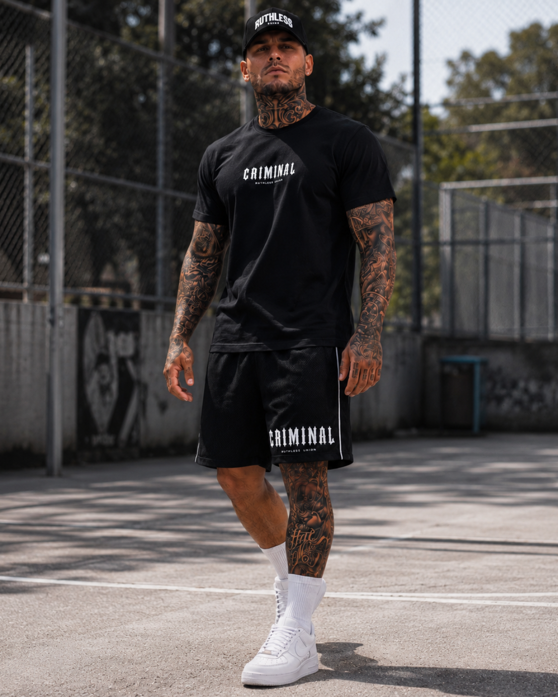 Criminal Performance Shorts Black