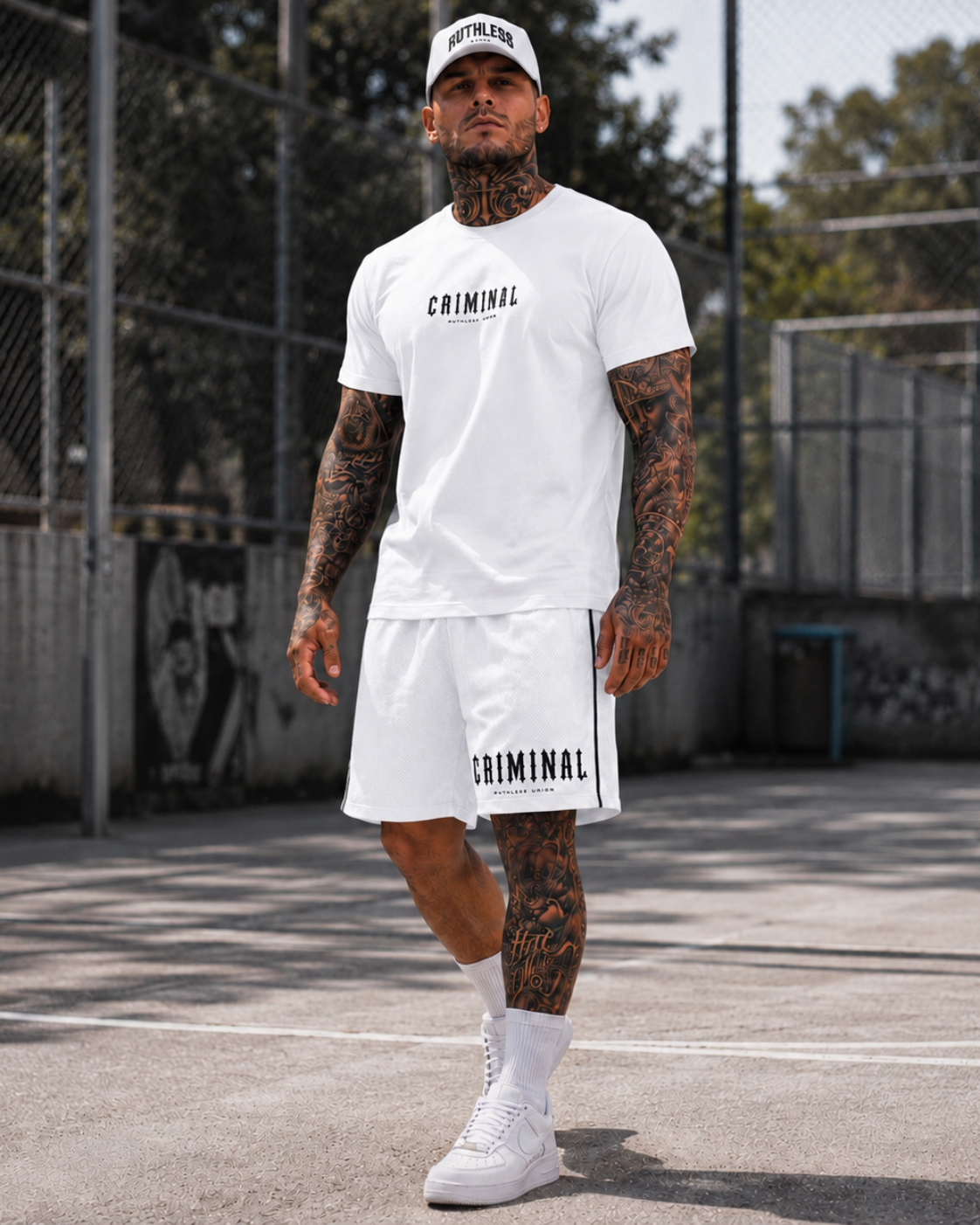 Criminal Performance Shorts White
