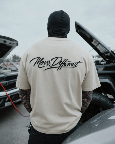 Move Different Oversized Tee Off White