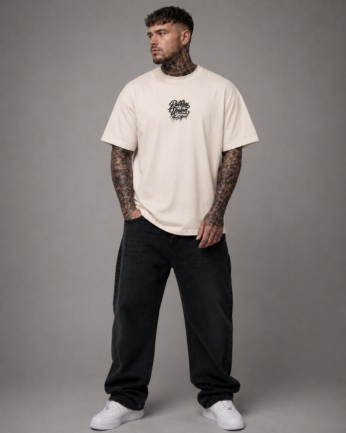 Vice Oversized Tee Off White