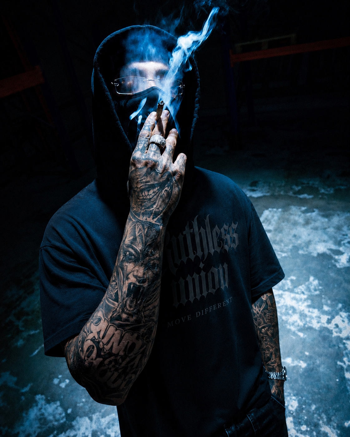 Elite Oversized Tee Black on Black