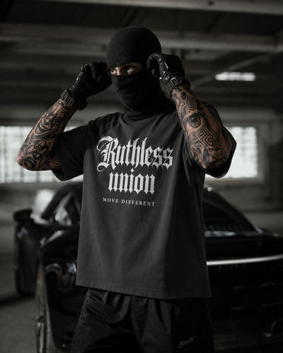 Majestic Oversized Washed Tee Black