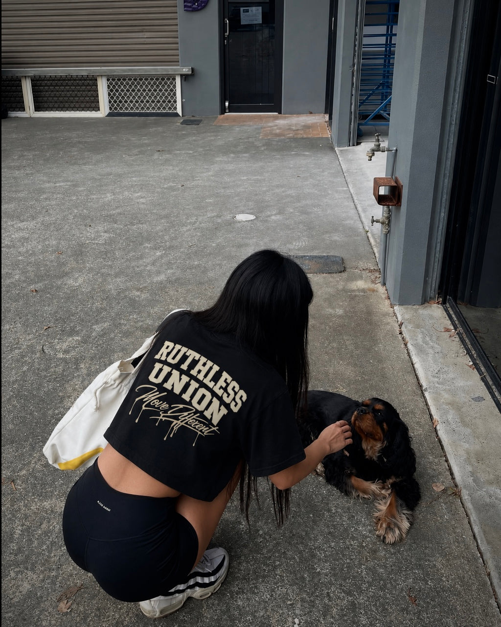Icon Crop Top Black