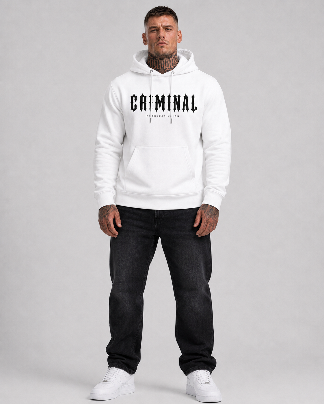 Criminal Hoodie White