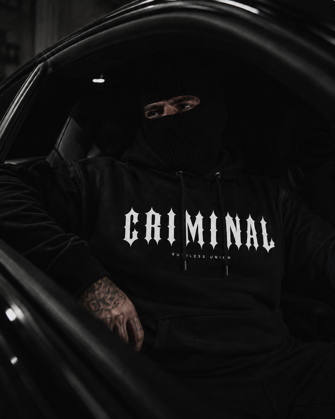 Criminal Hoodie Black