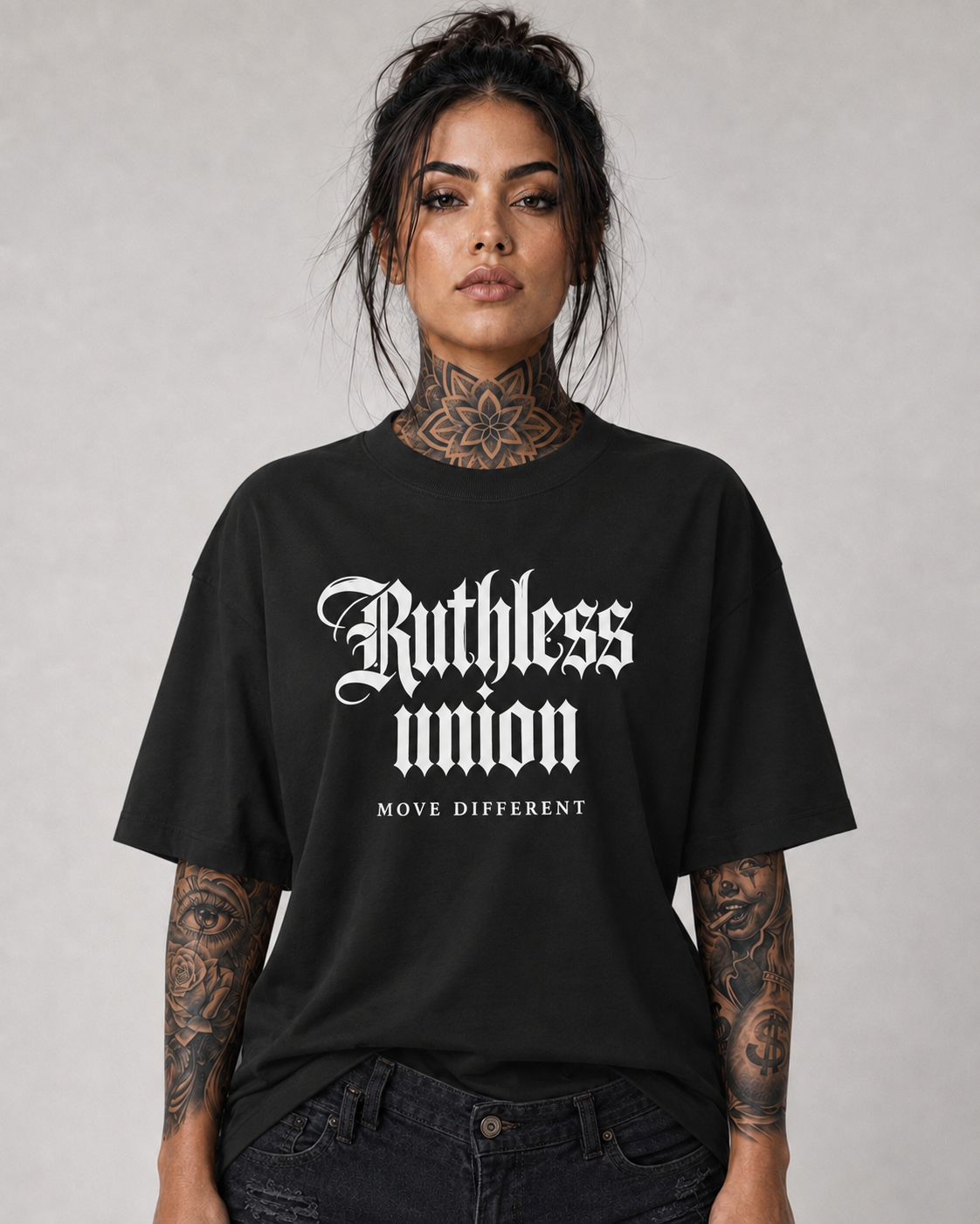 Elite Oversized Tee Black Women