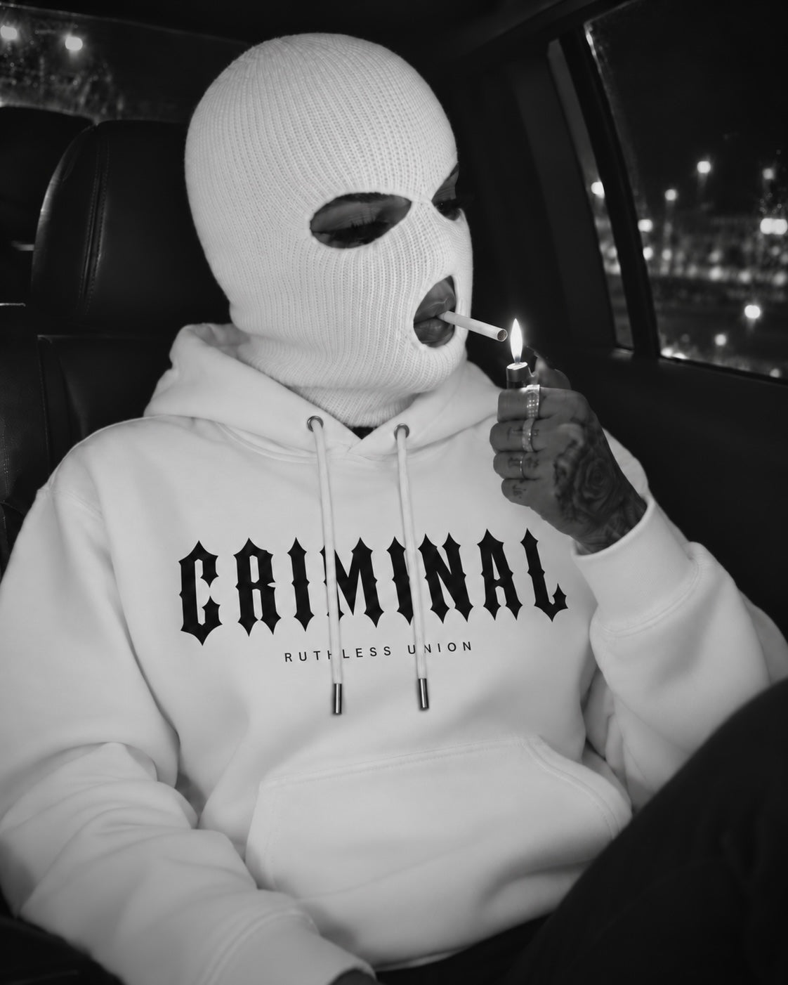 Criminal Hoodie White Women