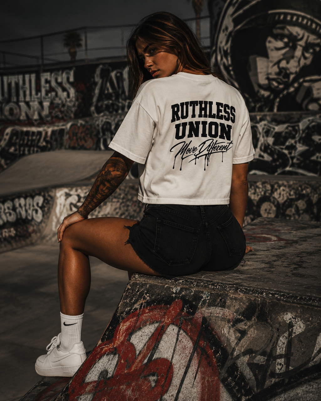 Icon Crop Top Off White