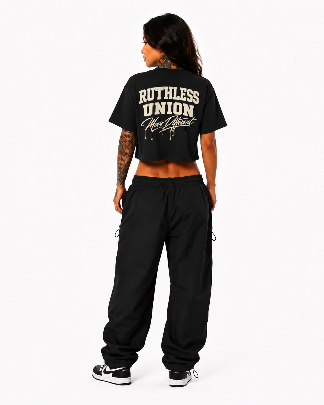 Icon Crop Top Black