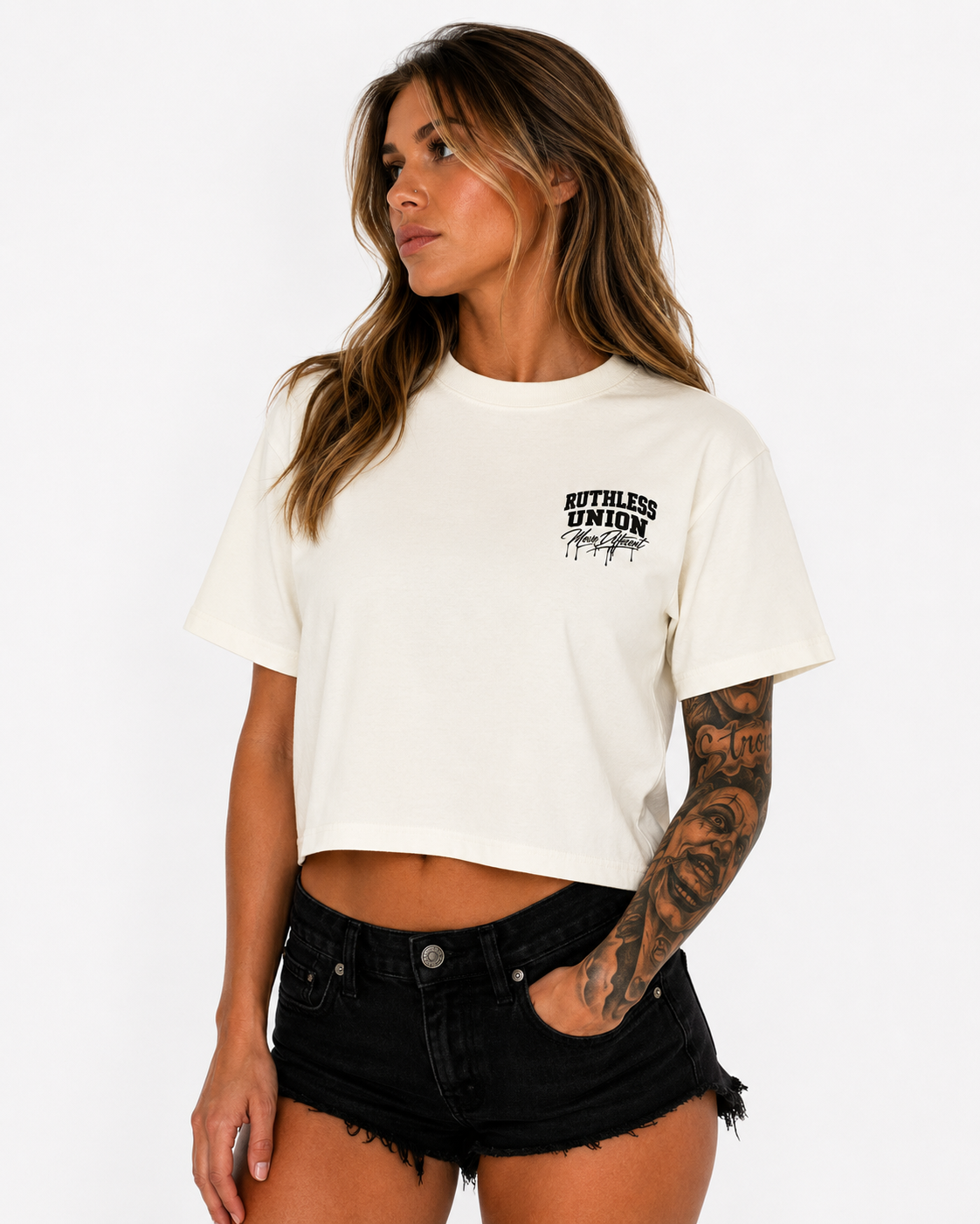 Icon Crop Top Off White