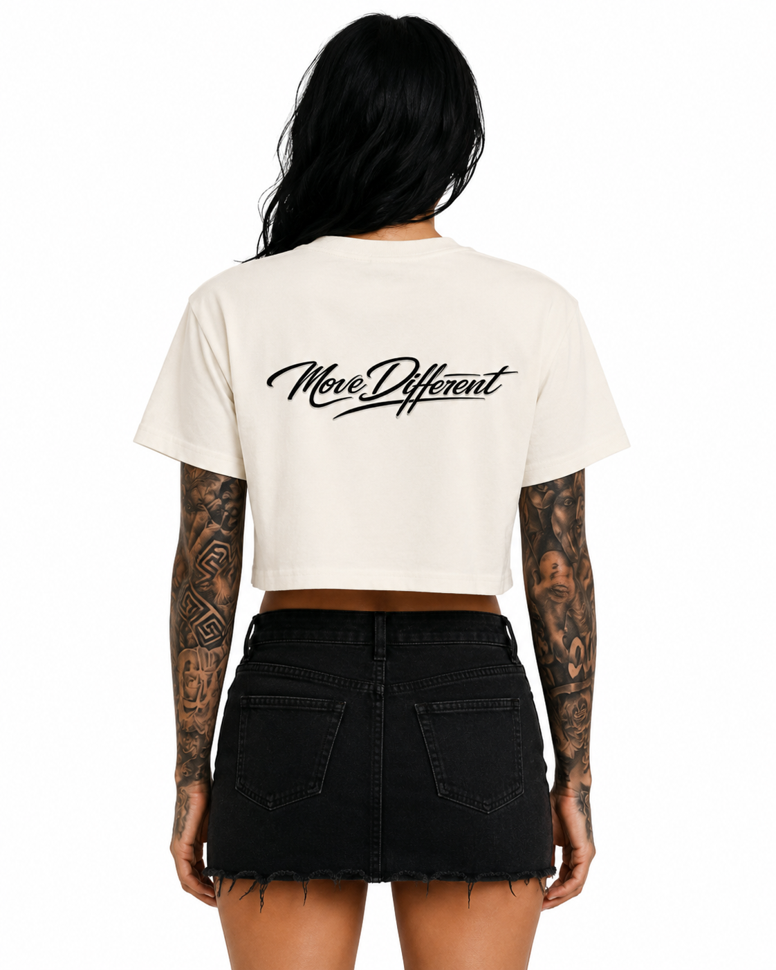 Move Different Crop Top Off White