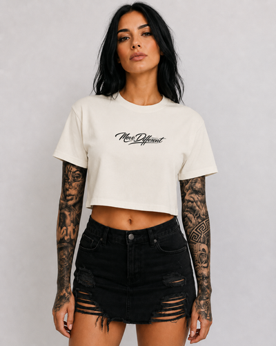 Move Different Crop Top Off White