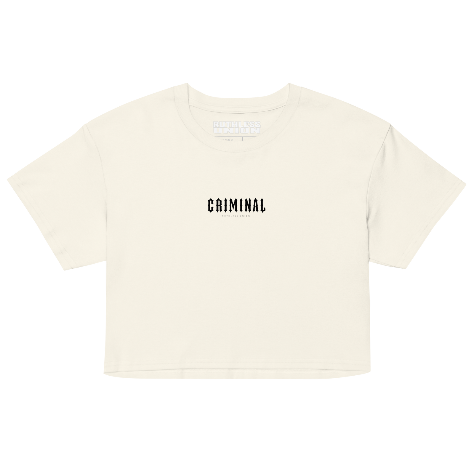 Criminal Crop Top Off White